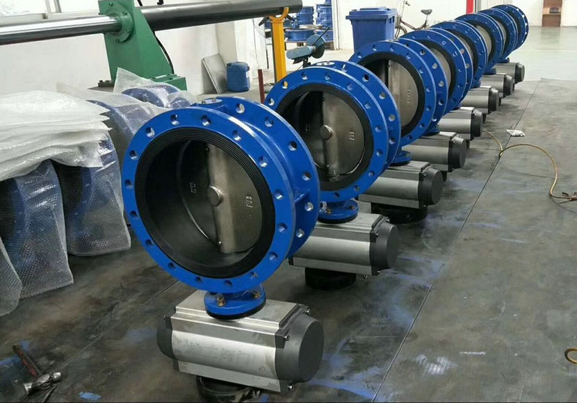 氣動法蘭式蝶閥規格型號廠家/引進德國先進技術