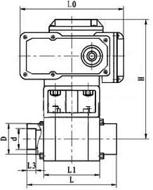 Q911N電動高壓球閥結構圖